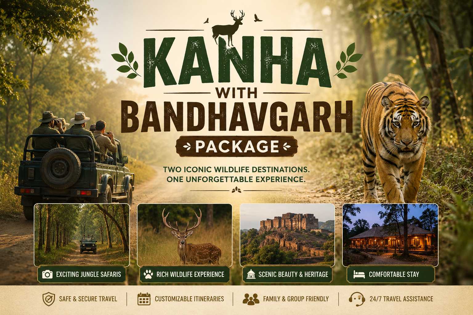 Kanha Fun Tour with 1 Gypsy Safari