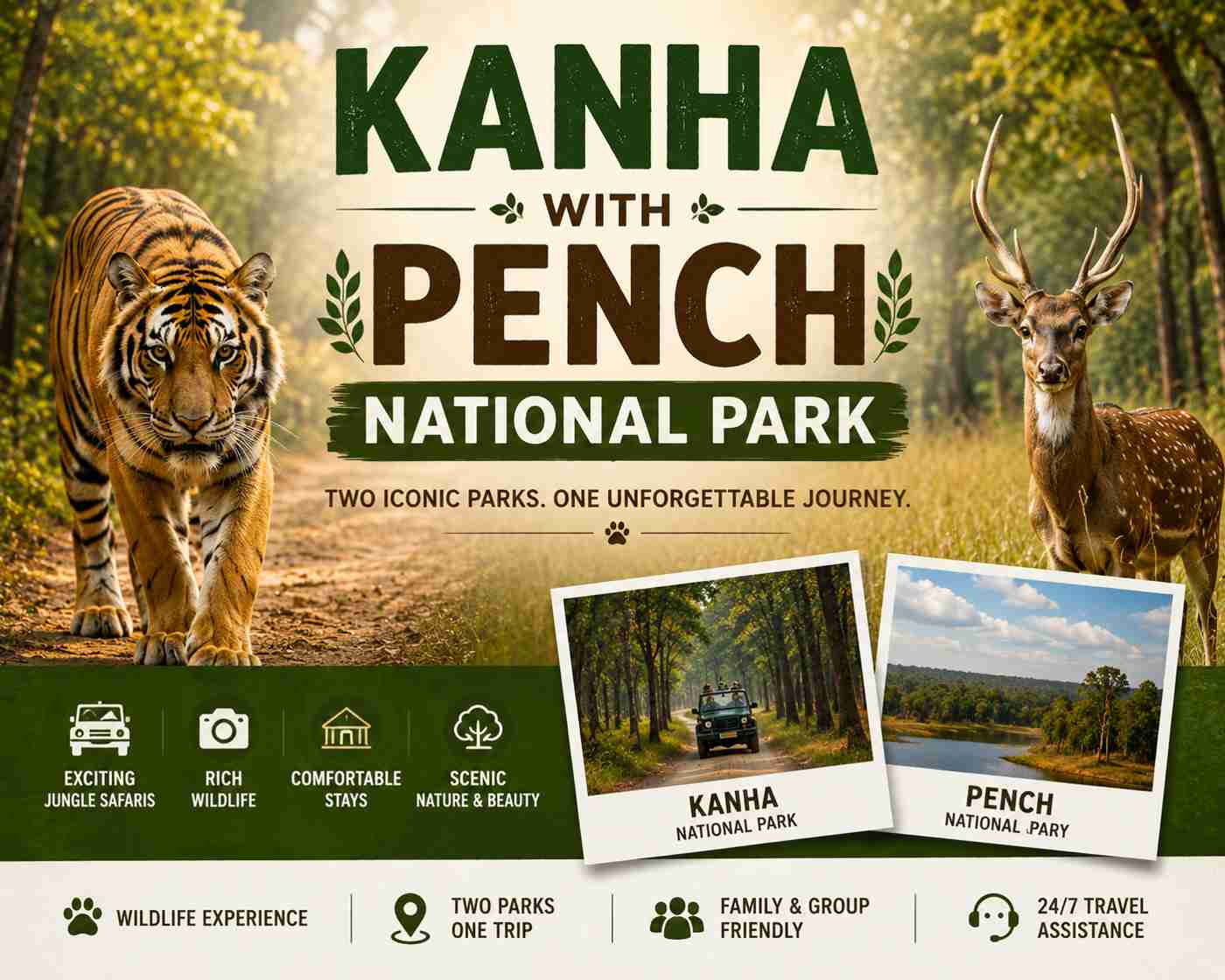 Kanha Fun Tour with 1 Gypsy Safari